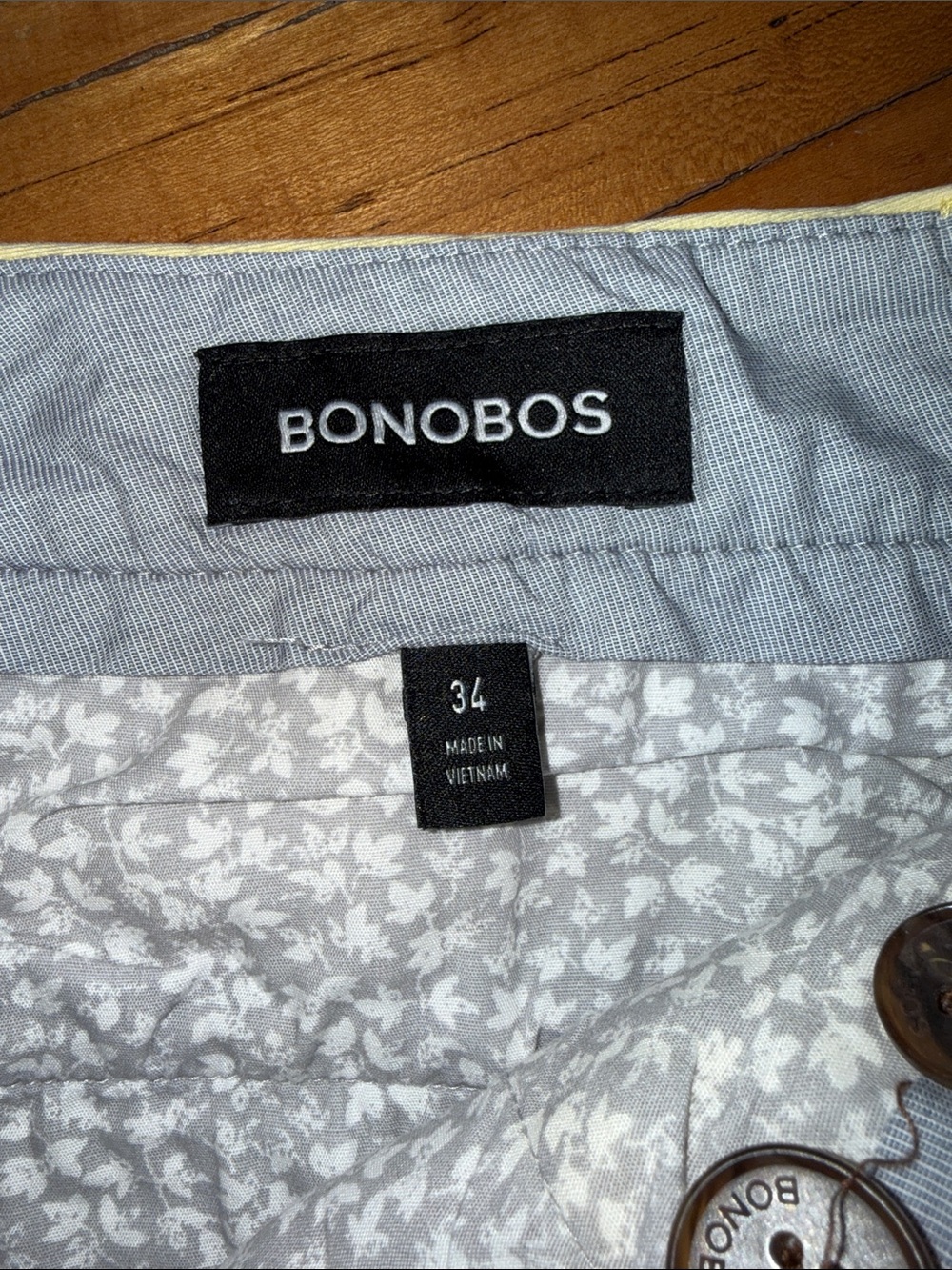 Bonobos The Chino Short 2.0 – Light Yellow – Standard Fit – 34"x7" - Picture 3 of 4